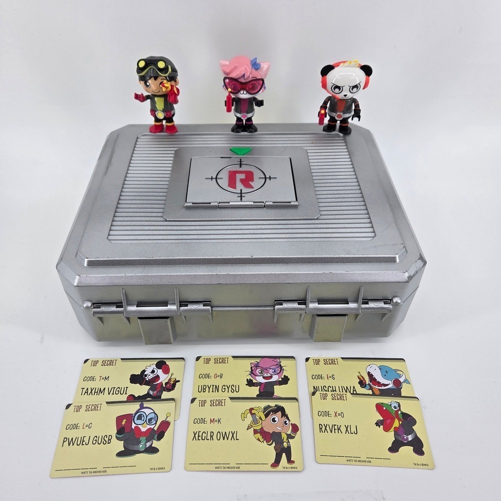 Ryan's World Super‎ Spy Secret Agent Mystery Mission Case w/ Extras Incomplete